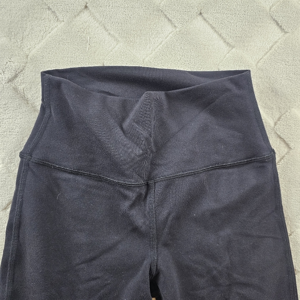 ALO Yoga High-Waisted Goddess Ribbed Leggings Womens Extra Small Black Gym Yoga - Picture 2 of 10